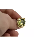 14k žluté zlato Žlutý peridot  Vintage Jewlery vrc100y